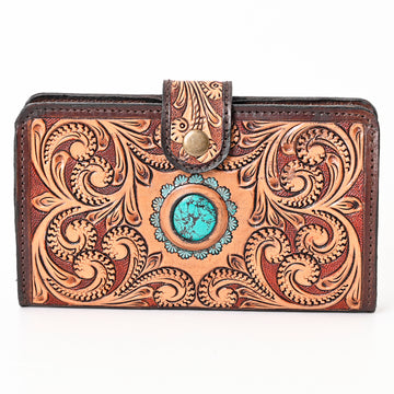 American Darling Clutch Hand Tooled Genuine Leather Western Women Bag Handbag Purse | Purses for Cute